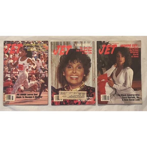 Vintage Jet Magazines Lot (3) 1988 Lena Horne, Jasmine Guy, Joyner - Picture 1 of 8